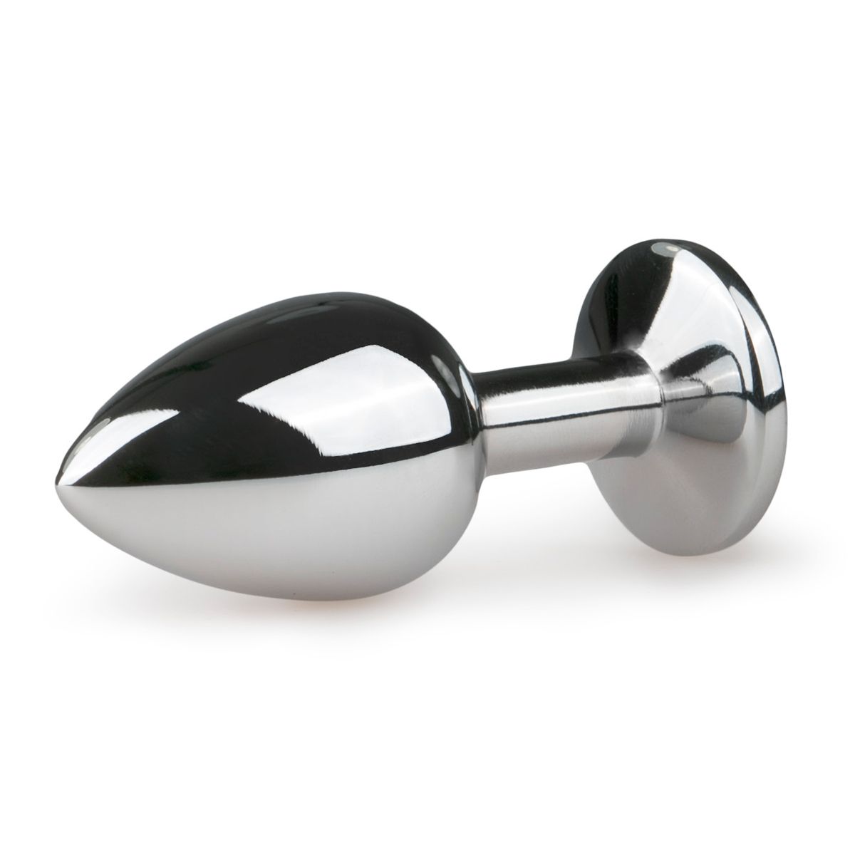 Metalen Buttplug met Zilveren Diamant - S - Afbeelding 2