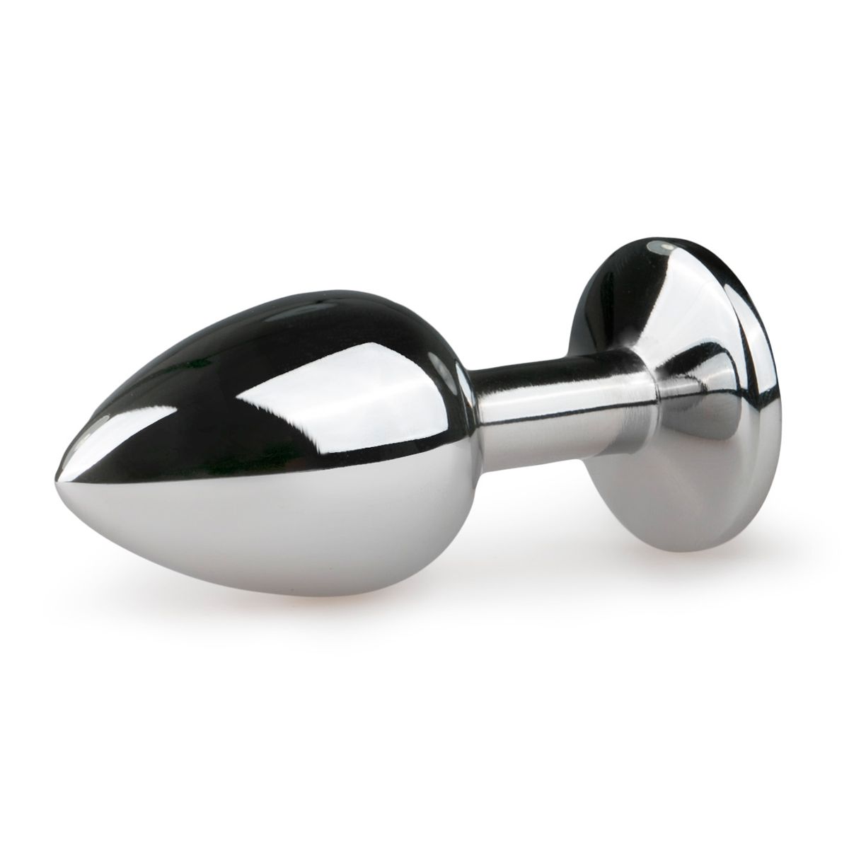 Metalen buttplug Zilver/Roze - S - Afbeelding 2