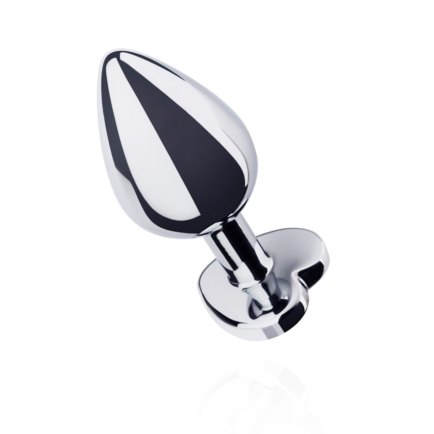 Metalen buttplug met hartje - zilverkleurig - Afbeelding 4