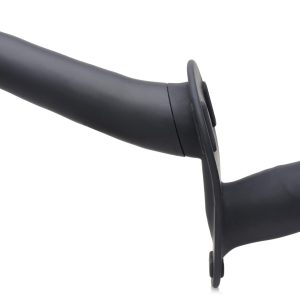 Power Pegger Dubbele Strap-On Vibrator - Zwart