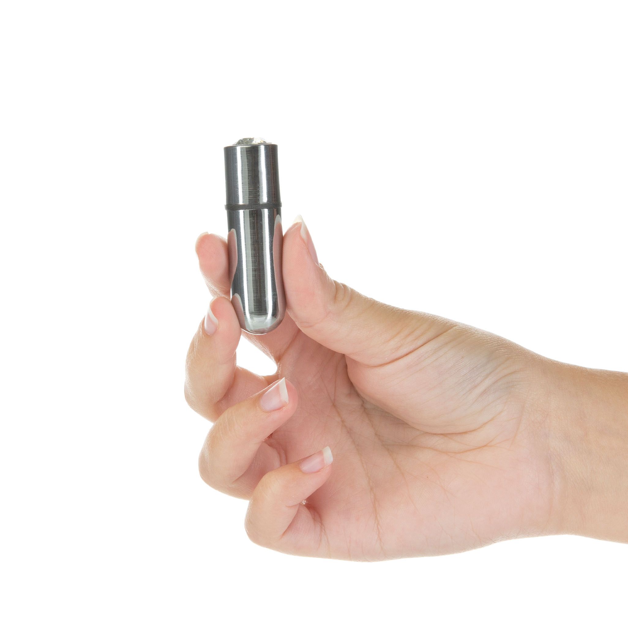 PowerBullet - First Class Mini Bulllet met Kristal 9 Standen Zilver - Afbeelding 5