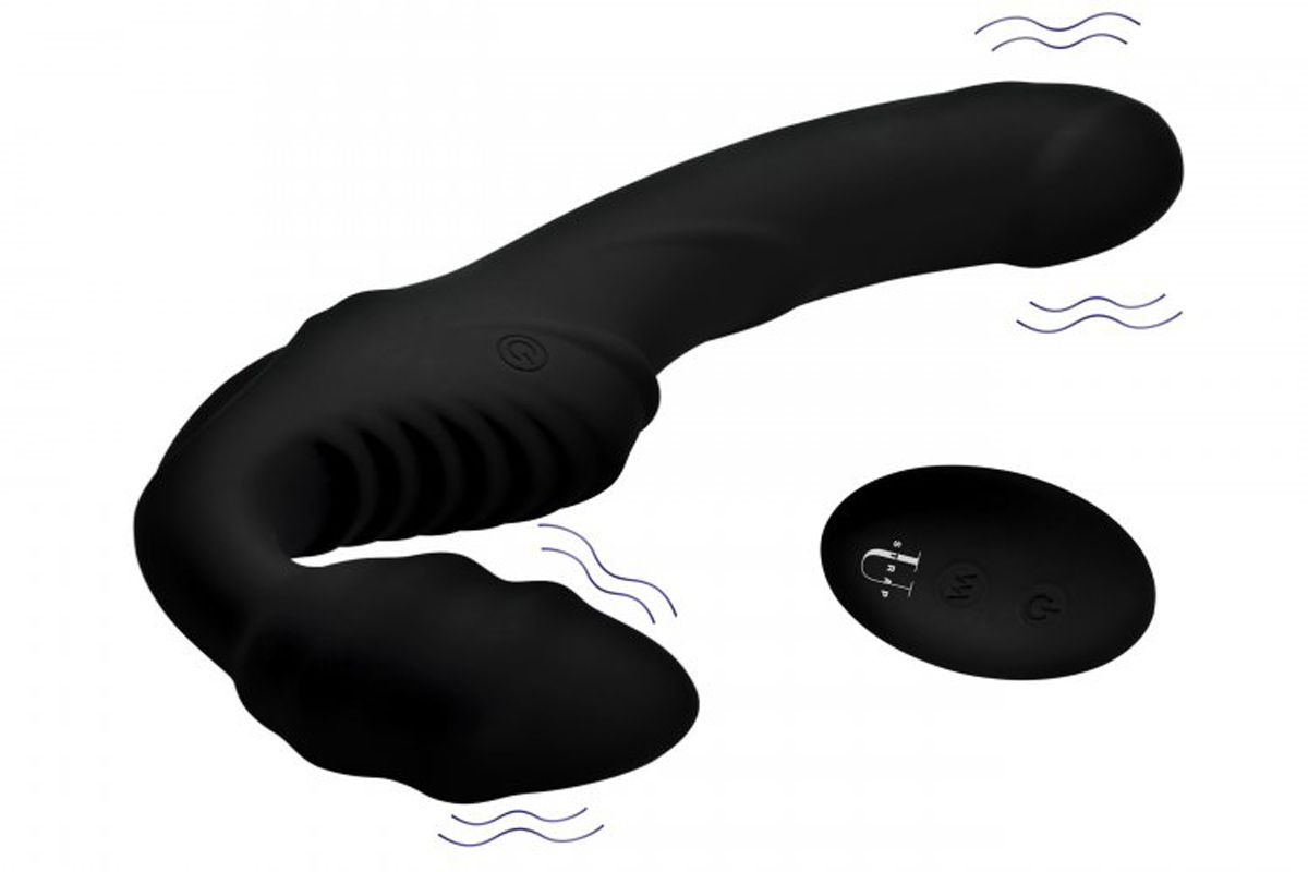 Pro Rider Strapless Strap-on Vibrator - Zwart - Afbeelding 2
