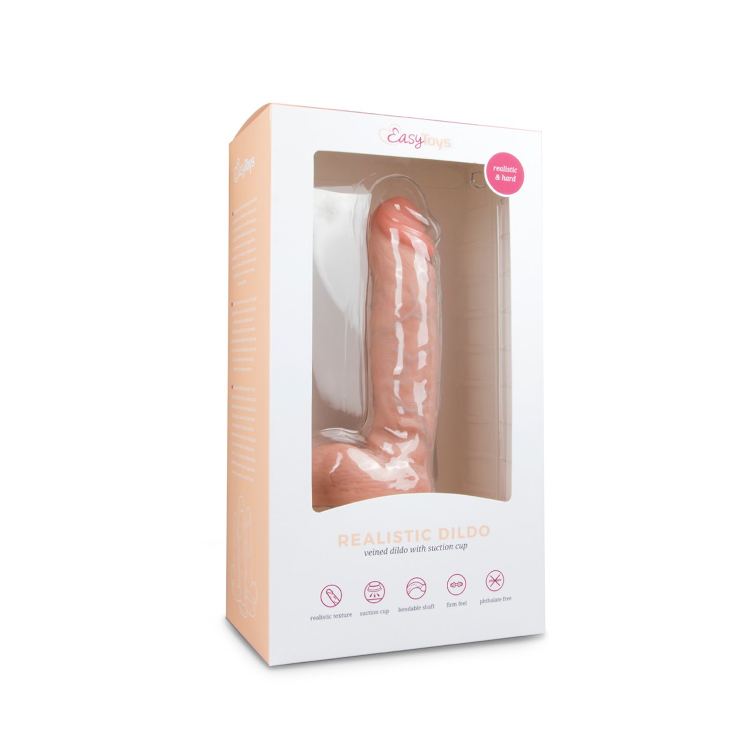 Realistische Dildo Met Balzak - 22,5 cm - Afbeelding 2
