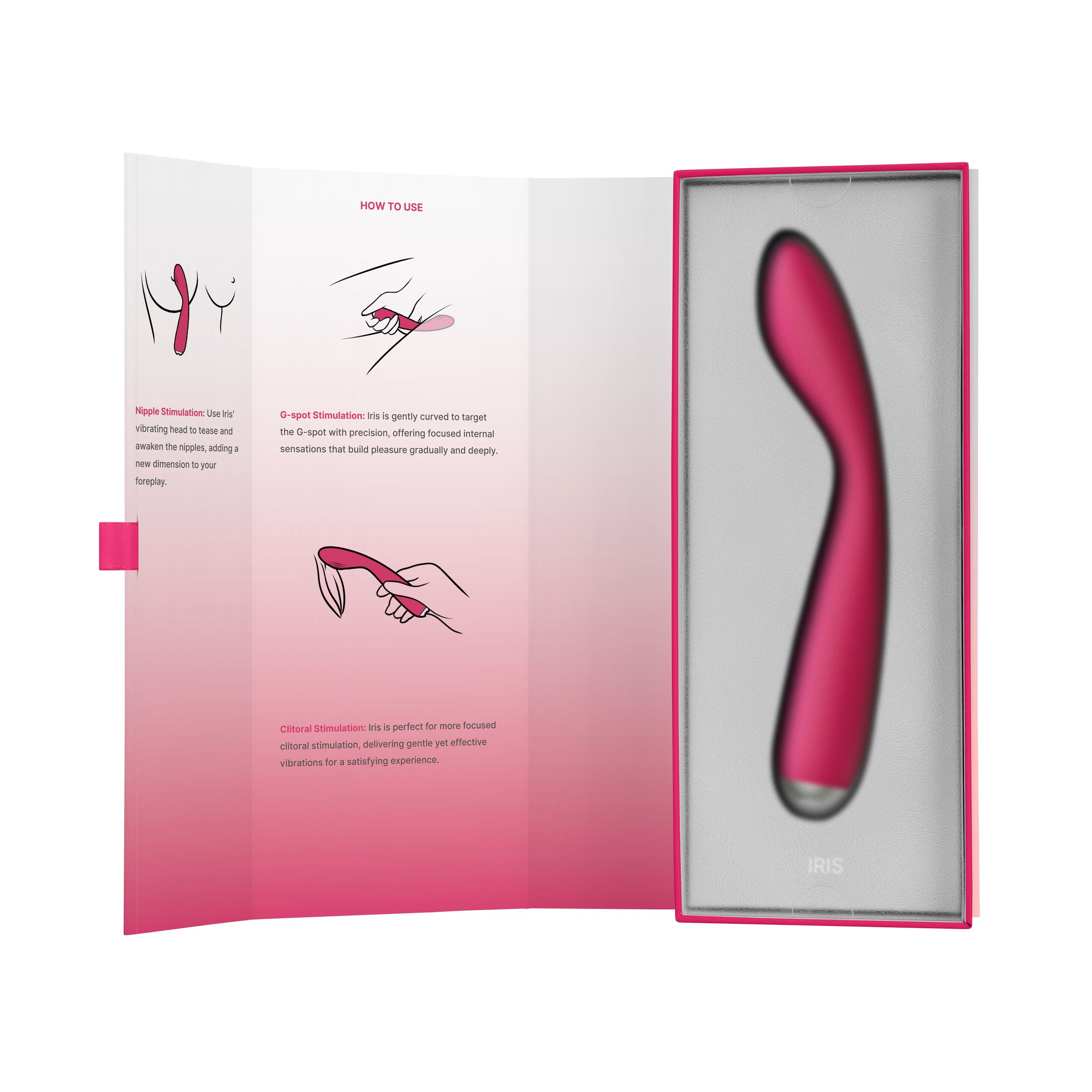 SVAKOM - Iris G-Spot En Clitoris Vibrator - Plum Red - Afbeelding 5
