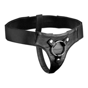 Strap U - Leren Strap On Harnas - Zwart