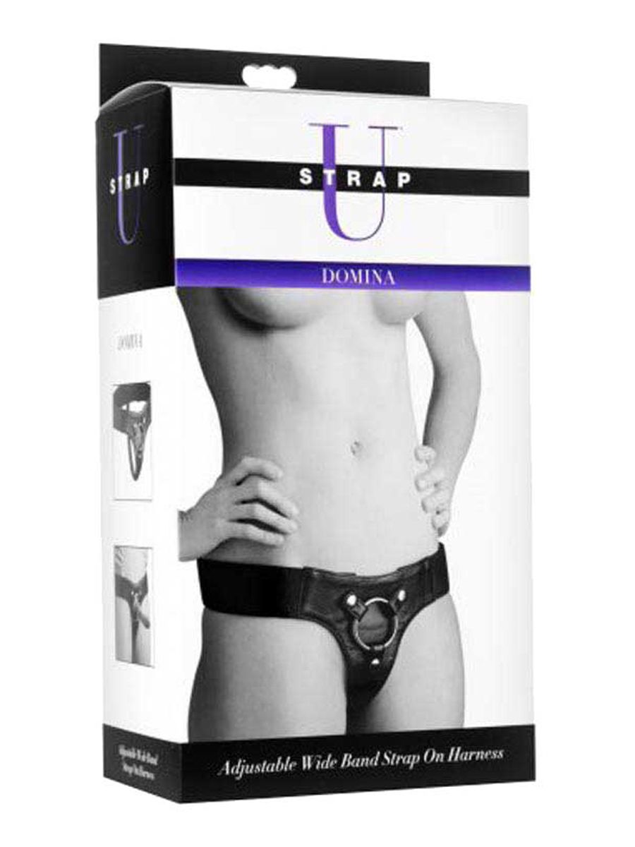 Strap U - Leren Strap On Harnas - Zwart - Afbeelding 5