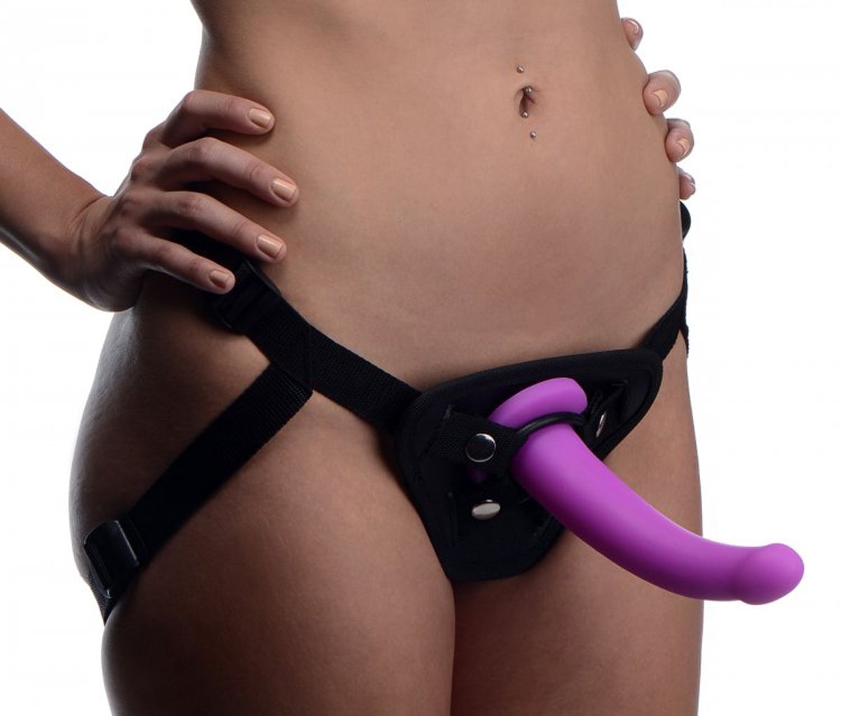 Strap U - Navigator G-Spot Voorbinddildo Met Harnas - Afbeelding 3