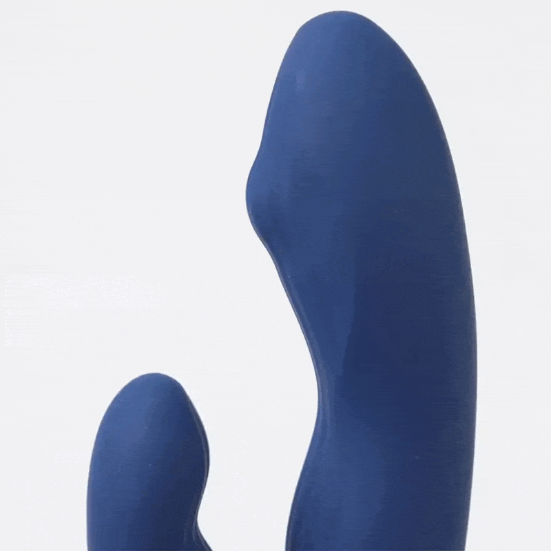 Svakom - Aylin Krachtige Pulserende Vibrator met Twee Koppen - Donkerblauw - Afbeelding 2