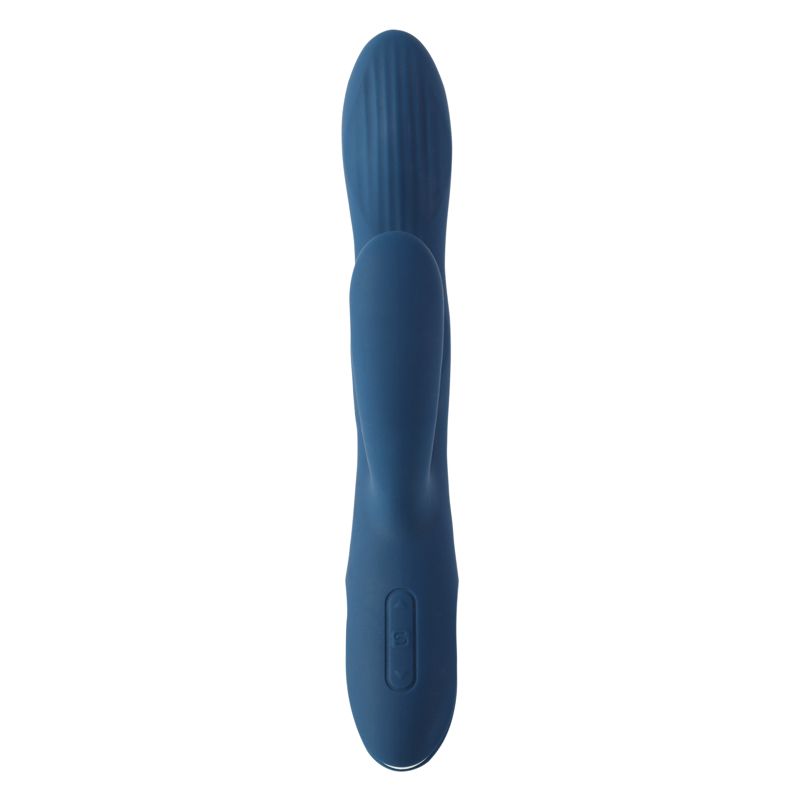 Svakom - Aylin Krachtige Pulserende Vibrator met Twee Koppen - Donkerblauw - Afbeelding 4