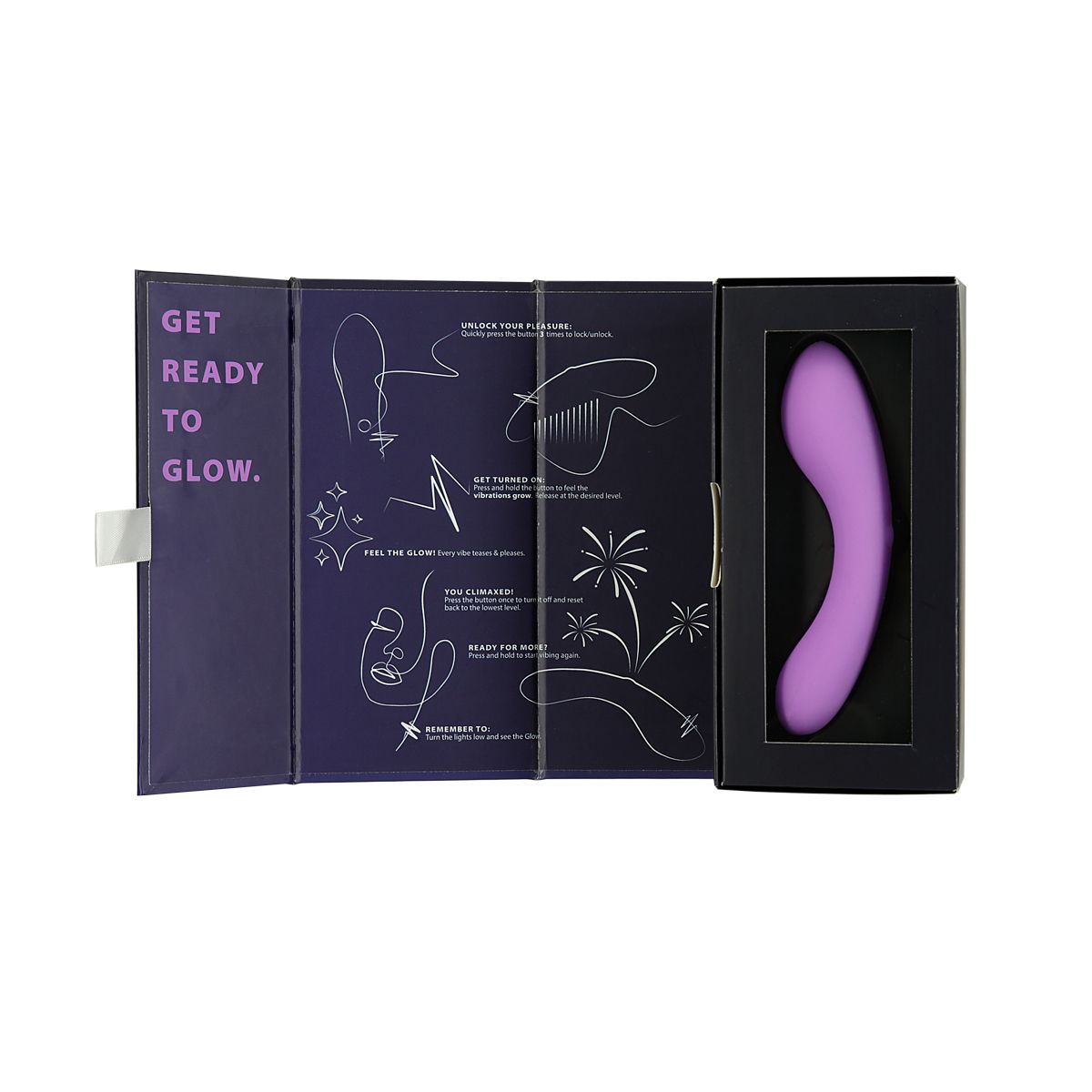 Swan - The Mini Swan Wand Glow In The Dark Purple - Afbeelding 3