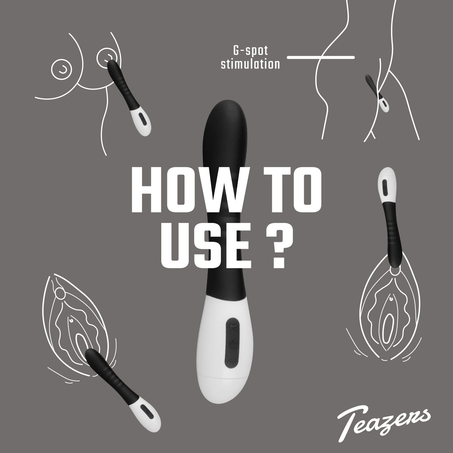 Teazers G-spot Vibrator - Zwart - Afbeelding 3