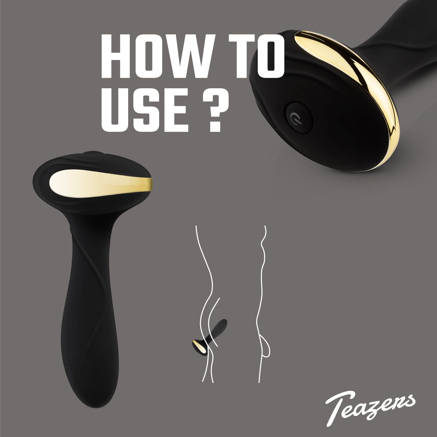 Teazers – Heat Of The Moment Buttplug Vibrator – Zwart - Afbeelding 4