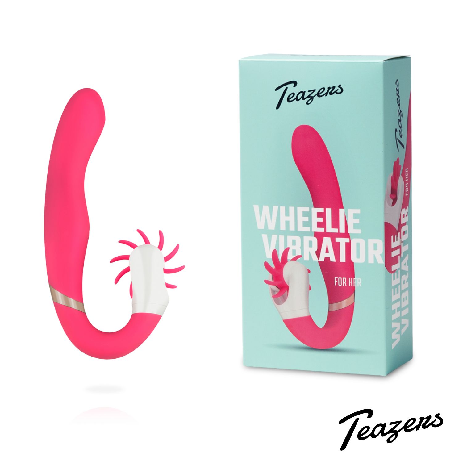 Teazers – Wheelie Vibe Vibrator – Roze - Afbeelding 2