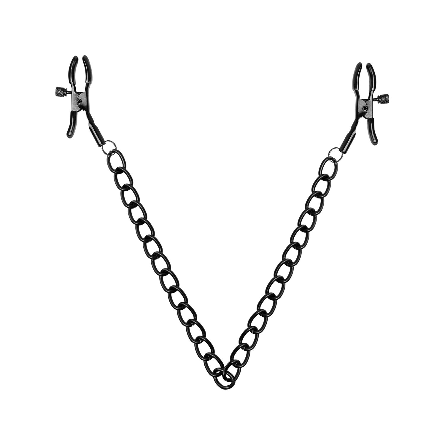Tepelklemmen Met Ketting - Zwart - Afbeelding 4