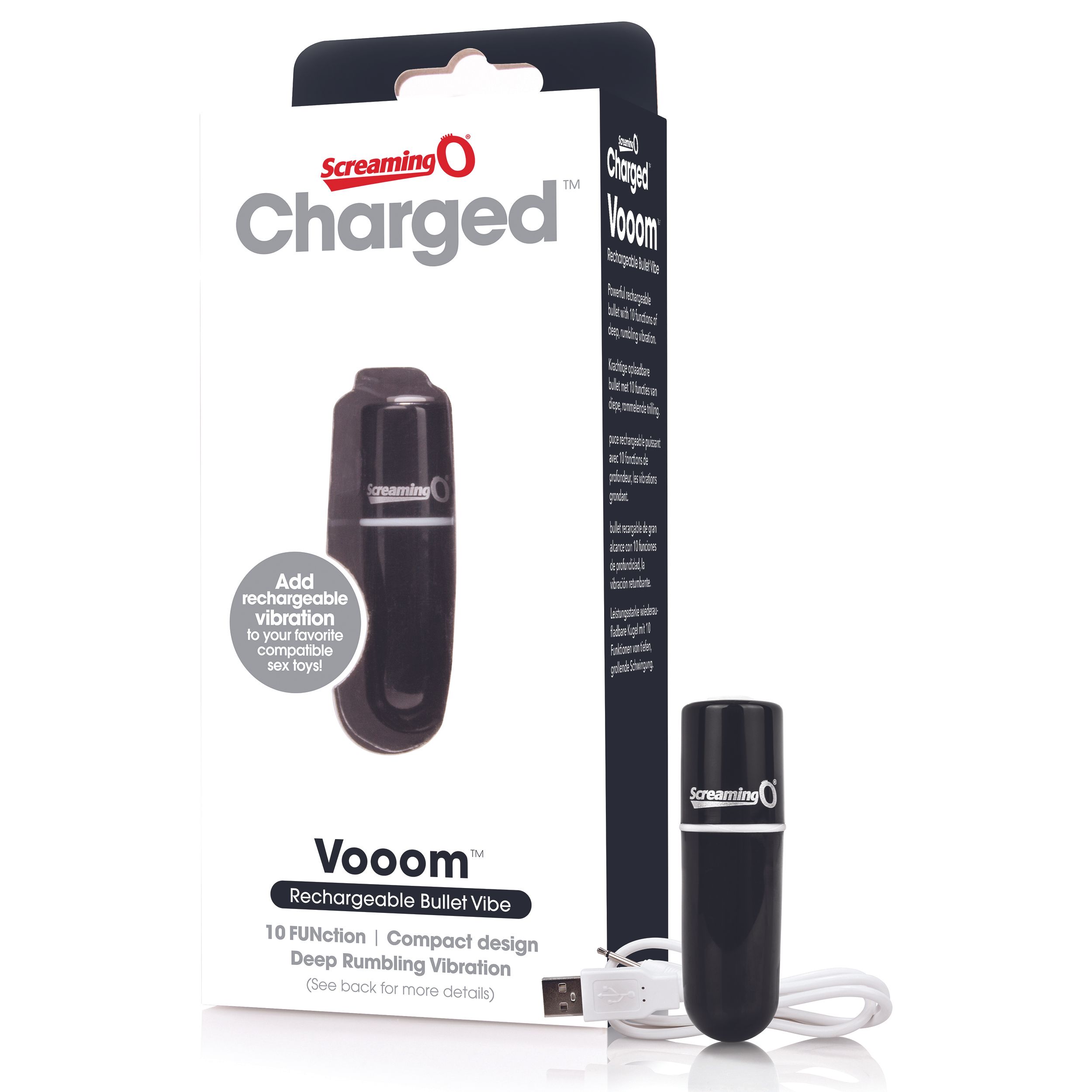 The Screaming O - Charged Vooom Bullet Vibe Zwart - Afbeelding 5
