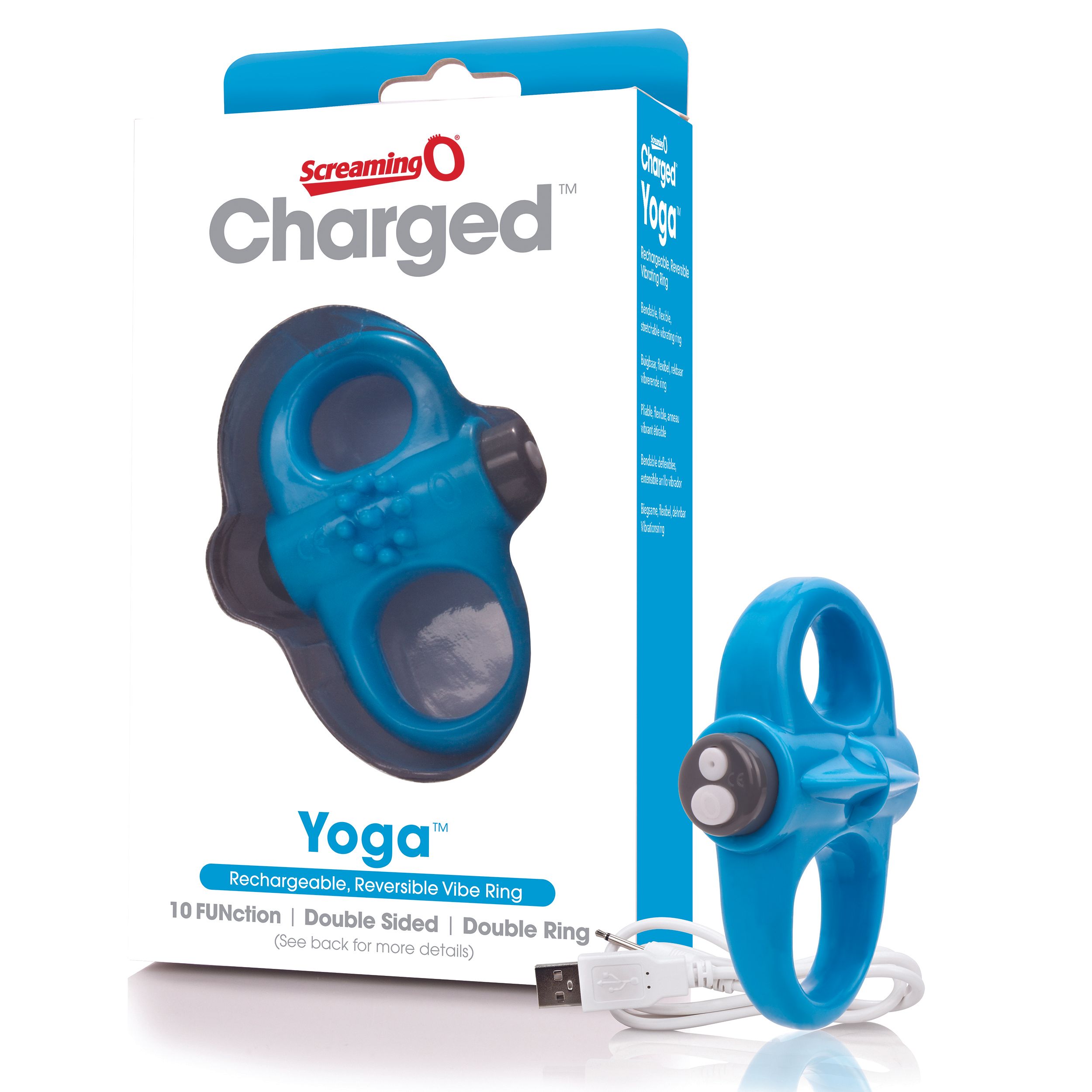 The Screaming O - Charged Yoga Vibe Ring Blauw - Afbeelding 5