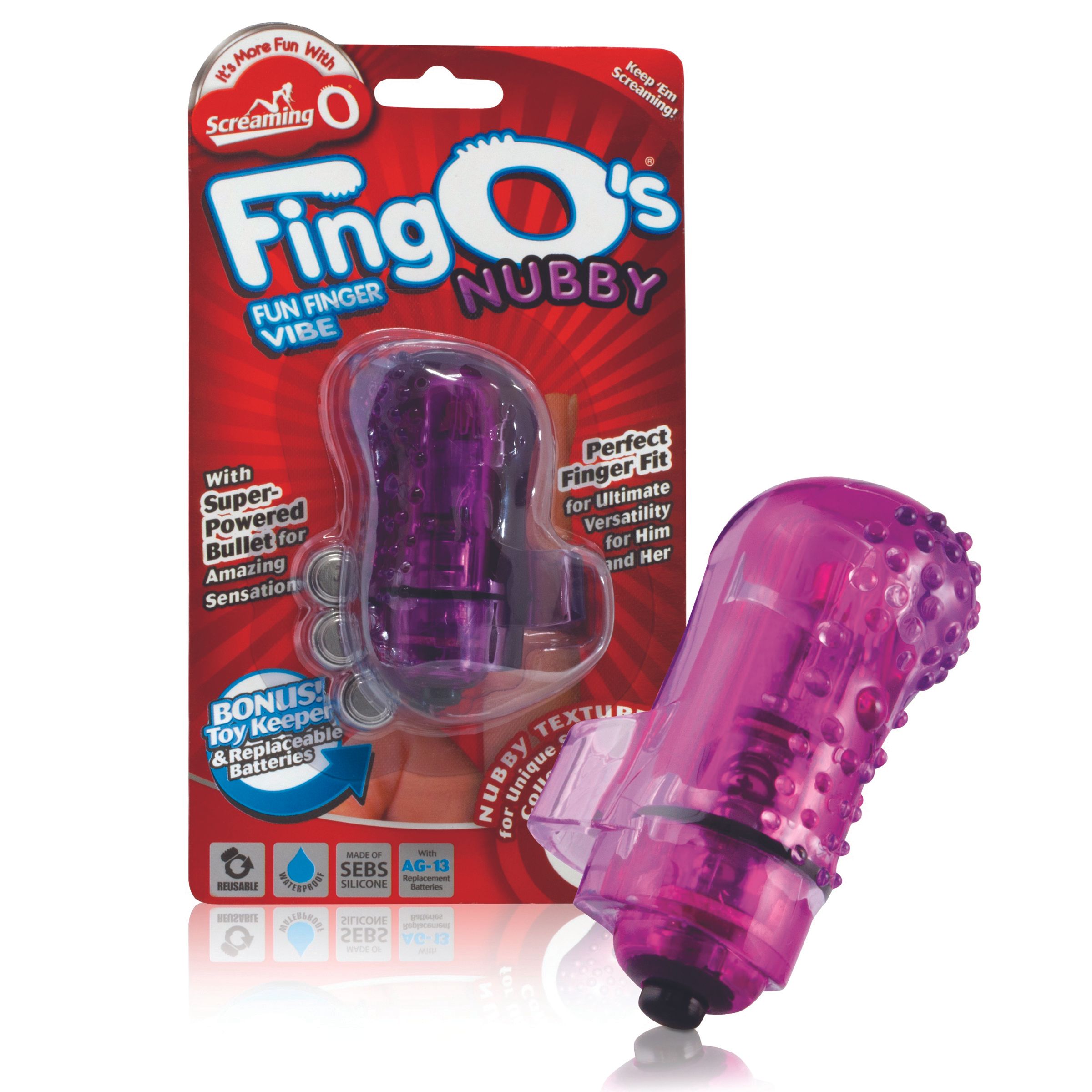 The Screaming O - The FingO Nubby Paars - Afbeelding 2