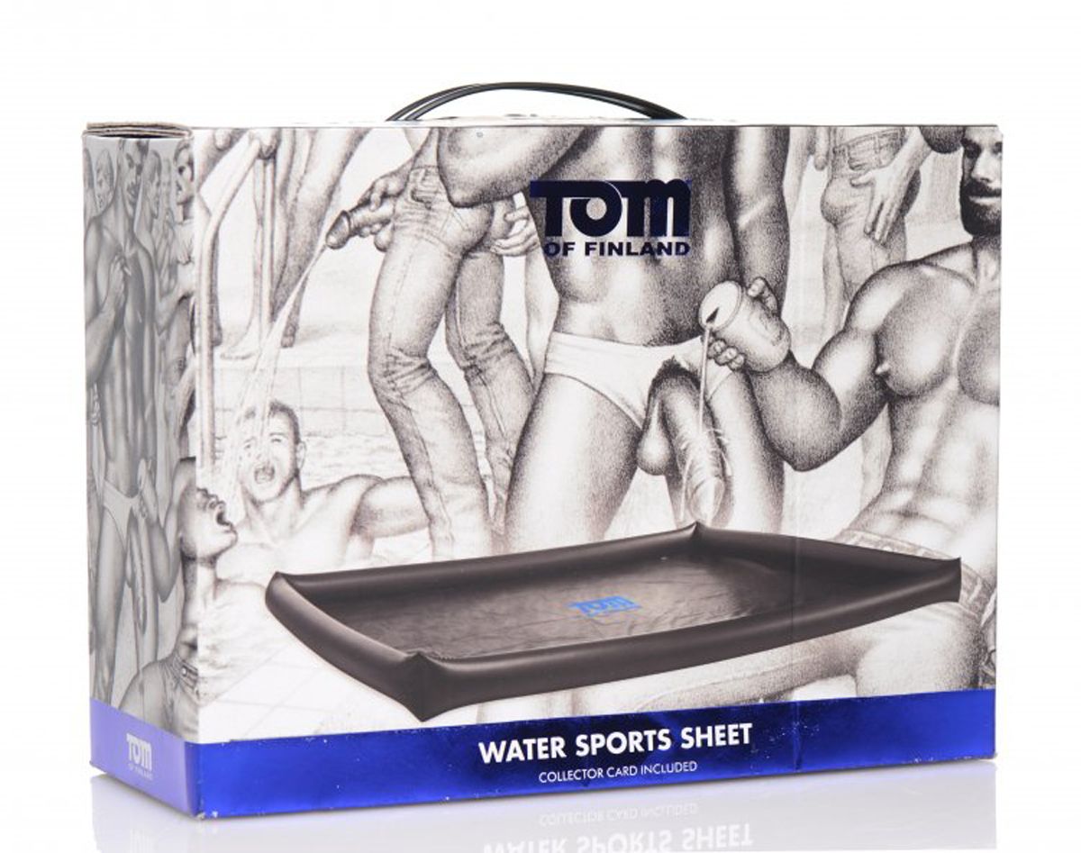 Tom of Finland - Water Sports Sheet - Laklaken Met Opblaasbare Randen - Afbeelding 3